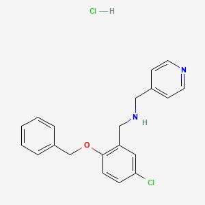 [2-(benzyloxy)-5-chlorobenzyl](4-pyridinylmethyl)amine hydrochloride