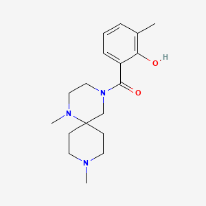 2-[(1,9-dimethyl-1,4,9-triazaspiro[5.5]undec-4-yl)carbonyl]-6-methylphenol