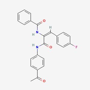 N-[1-{[(4-acetylphenyl)amino]carbonyl}-2-(4-fluorophenyl)vinyl]benzamide