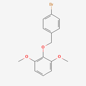 molecular formula C15H15BrO3 B5431810 2-[(4-bromobenzyl)oxy]-1,3-dimethoxybenzene 