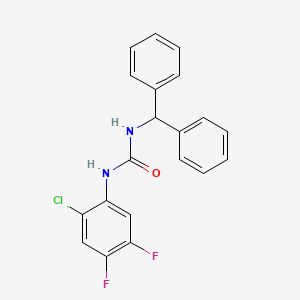 molecular formula C20H15ClF2N2O B5431913 1-(2-Chloro-4,5-difluorophenyl)-3-(diphenylmethyl)urea 