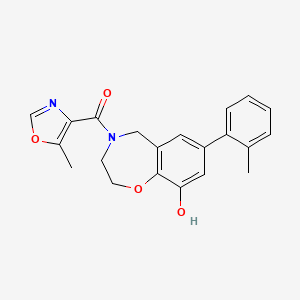 4-[(5-methyl-1,3-oxazol-4-yl)carbonyl]-7-(2-methylphenyl)-2,3,4,5-tetrahydro-1,4-benzoxazepin-9-ol