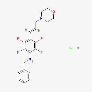 N-benzyl-2,3,5,6-tetrafluoro-4-[3-(4-morpholinyl)-1-propen-1-yl]aniline hydrochloride