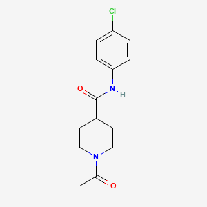 1-acetyl-N-(4-chlorophenyl)piperidine-4-carboxamide