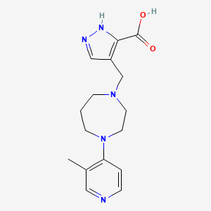 4-{[4-(3-methylpyridin-4-yl)-1,4-diazepan-1-yl]methyl}-1H-pyrazole-3-carboxylic acid