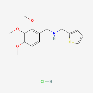 molecular formula C15H20ClNO3S B5431985 (2-thienylmethyl)(2,3,4-trimethoxybenzyl)amine hydrochloride 