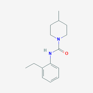 molecular formula C15H22N2O B5432008 N-(2-ethylphenyl)-4-methyl-1-piperidinecarboxamide 