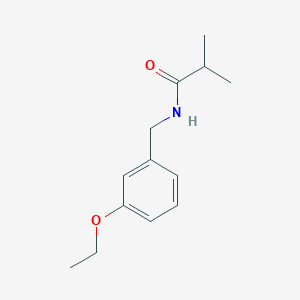 molecular formula C13H19NO2 B5432021 N-(3-ethoxybenzyl)-2-methylpropanamide 