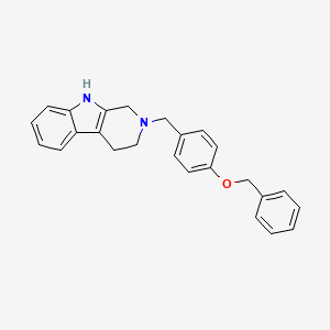 molecular formula C25H24N2O B5432028 2-[4-(benzyloxy)benzyl]-2,3,4,9-tetrahydro-1H-beta-carboline 