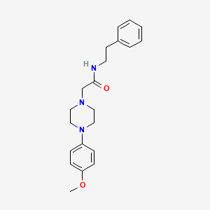 2-[4-(4-methoxyphenyl)piperazin-1-yl]-N-(2-phenylethyl)acetamide