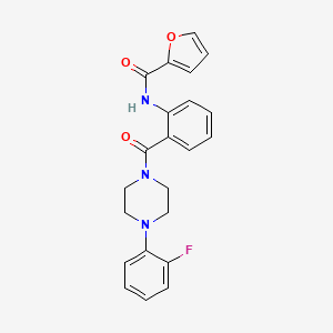 molecular formula C22H20FN3O3 B5432059 N~2~-(2-{[4-(2-FLUOROPHENYL)PIPERAZINO]CARBONYL}PHENYL)-2-FURAMIDE 