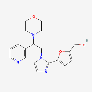 {5-[1-(2-morpholin-4-yl-2-pyridin-3-ylethyl)-1H-imidazol-2-yl]-2-furyl}methanol