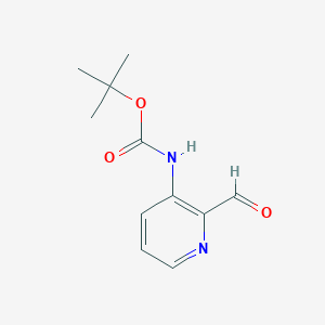molecular formula C11H14N2O3 B054321 tert-Butyl (2-formylpyridin-3-yl)carbamate CAS No. 116026-99-4