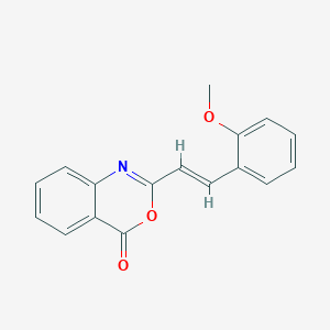 molecular formula C17H13NO3 B5432126 2-[2-(2-methoxyphenyl)vinyl]-4H-3,1-benzoxazin-4-one 