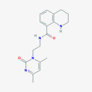 N-[2-(4,6-dimethyl-2-oxopyrimidin-1(2H)-yl)ethyl]-1,2,3,4-tetrahydroquinoline-8-carboxamide