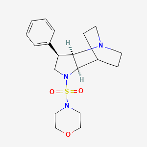 (3R*,3aR*,7aR*)-1-(morpholin-4-ylsulfonyl)-3-phenyloctahydro-4,7-ethanopyrrolo[3,2-b]pyridine