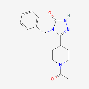 molecular formula C16H20N4O2 B5432174 5-(1-acetyl-4-piperidinyl)-4-benzyl-2,4-dihydro-3H-1,2,4-triazol-3-one 