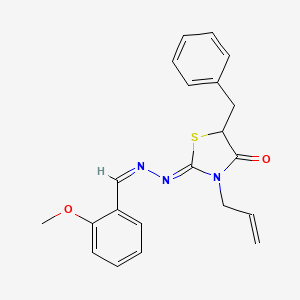 2-methoxybenzaldehyde (3-allyl-5-benzyl-4-oxo-1,3-thiazolidin-2-ylidene)hydrazone