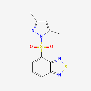 4-[(3,5-dimethyl-1H-pyrazol-1-yl)sulfonyl]-2,1,3-benzothiadiazole