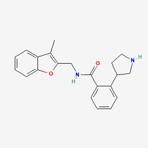 N-[(3-methyl-1-benzofuran-2-yl)methyl]-2-(3-pyrrolidinyl)benzamide hydrochloride