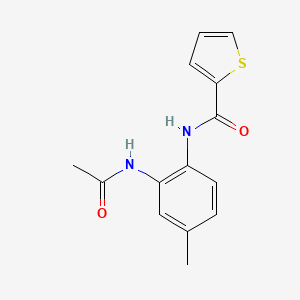 N-[2-(acetylamino)-4-methylphenyl]-2-thiophenecarboxamide