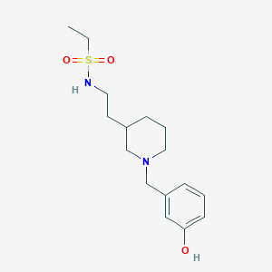 N-{2-[1-(3-hydroxybenzyl)piperidin-3-yl]ethyl}ethanesulfonamide