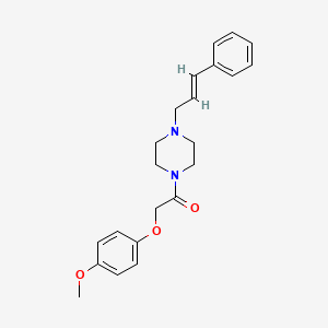 1-[(4-methoxyphenoxy)acetyl]-4-(3-phenyl-2-propen-1-yl)piperazine