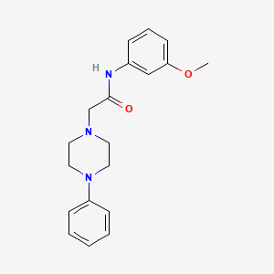 molecular formula C19H23N3O2 B5432340 N-(3-methoxyphenyl)-2-(4-phenyl-1-piperazinyl)acetamide 