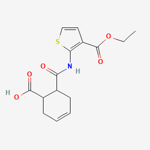 6-({[3-(ethoxycarbonyl)-2-thienyl]amino}carbonyl)-3-cyclohexene-1-carboxylic acid