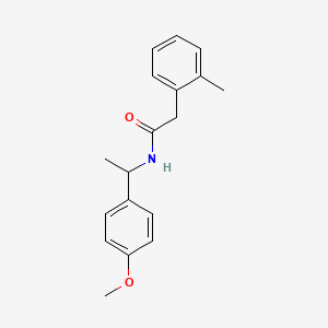 N-[1-(4-methoxyphenyl)ethyl]-2-(2-methylphenyl)acetamide