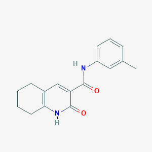 molecular formula C17H18N2O2 B5432373 N-(3-methylphenyl)-2-oxo-1,2,5,6,7,8-hexahydroquinoline-3-carboxamide 