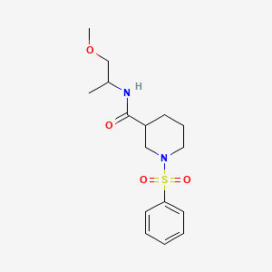 N-(2-methoxy-1-methylethyl)-1-(phenylsulfonyl)-3-piperidinecarboxamide