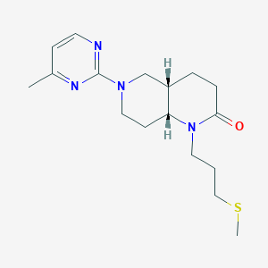 (4aS*,8aR*)-6-(4-methylpyrimidin-2-yl)-1-[3-(methylthio)propyl]octahydro-1,6-naphthyridin-2(1H)-one