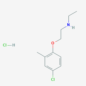 molecular formula C11H17Cl2NO B5432473 2-(4-chloro-2-methylphenoxy)-N-ethylethanamine;hydrochloride 