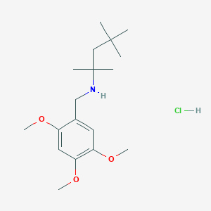 molecular formula C18H32ClNO3 B5432532 (1,1,3,3-tetramethylbutyl)(2,4,5-trimethoxybenzyl)amine hydrochloride 