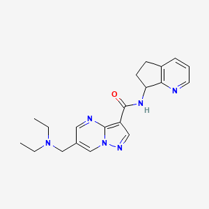 6-[(diethylamino)methyl]-N-(6,7-dihydro-5H-cyclopenta[b]pyridin-7-yl)pyrazolo[1,5-a]pyrimidine-3-carboxamide