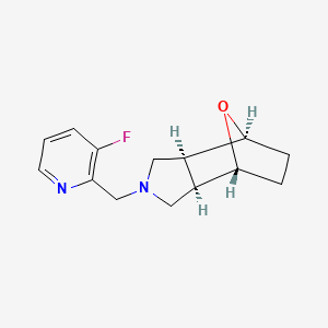 (1R*,2R*,6S*,7S*)-4-[(3-fluoro-2-pyridinyl)methyl]-10-oxa-4-azatricyclo[5.2.1.0~2,6~]decane