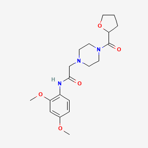 N-(2,4-dimethoxyphenyl)-2-[4-(tetrahydro-2-furanylcarbonyl)-1-piperazinyl]acetamide