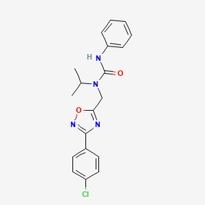 N-{[3-(4-chlorophenyl)-1,2,4-oxadiazol-5-yl]methyl}-N-isopropyl-N'-phenylurea