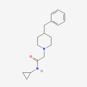 2-(4-benzylpiperidin-1-yl)-N-cyclopropylacetamide