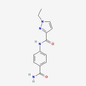 N-(4-carbamoylphenyl)-1-ethyl-1H-pyrazole-3-carboxamide