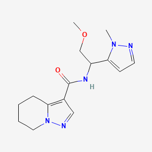 N-[2-methoxy-1-(1-methyl-1H-pyrazol-5-yl)ethyl]-4,5,6,7-tetrahydropyrazolo[1,5-a]pyridine-3-carboxamide