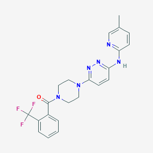 N-(5-methyl-2-pyridinyl)-6-{4-[2-(trifluoromethyl)benzoyl]-1-piperazinyl}-3-pyridazinamine