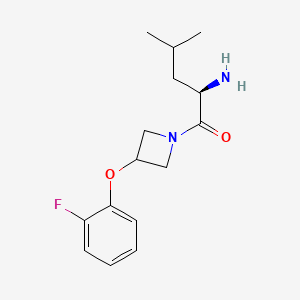 ((1R)-1-{[3-(2-fluorophenoxy)azetidin-1-yl]carbonyl}-3-methylbutyl)amine