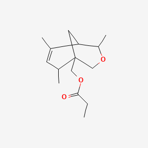 molecular formula C15H24O3 B5432691 (4,6,8-trimethyl-3-oxabicyclo[3.3.1]non-6-en-1-yl)methyl propionate 