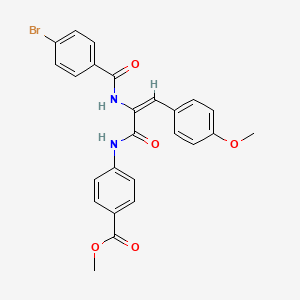 methyl 4-{[2-[(4-bromobenzoyl)amino]-3-(4-methoxyphenyl)acryloyl]amino}benzoate