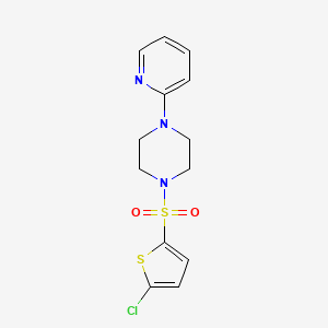 molecular formula C13H14ClN3O2S2 B5432715 1-[(5-CHLORO-2-THIENYL)SULFONYL]-4-(2-PYRIDYL)PIPERAZINE 