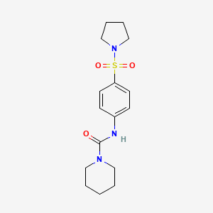 N-[4-(1-pyrrolidinylsulfonyl)phenyl]-1-piperidinecarboxamide