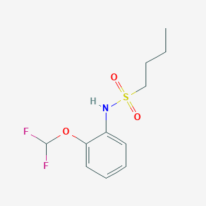 N-[2-(difluoromethoxy)phenyl]butane-1-sulfonamide