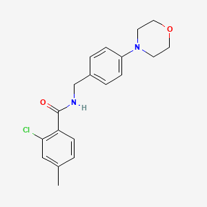 molecular formula C19H21ClN2O2 B5432767 2-chloro-4-methyl-N-[4-(4-morpholinyl)benzyl]benzamide 